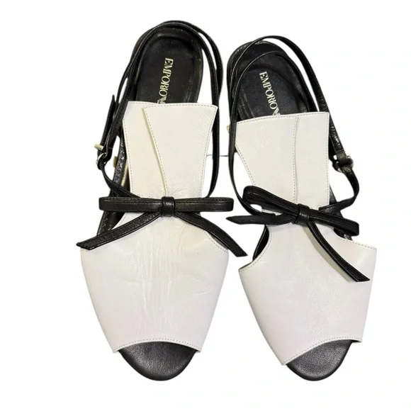EMPORIO ARMANI leather sandals size 37EU - Picture 2 of 10
